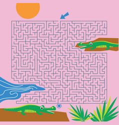 Maze Game Labyrinth Crocodile