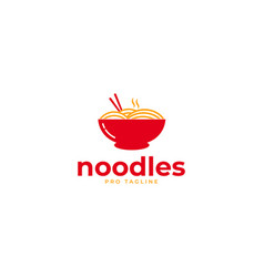 Red Bowl With Noodles Logo