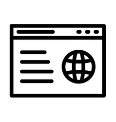 Website Thick Line Icon For Personal And