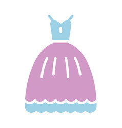 Wedding Dress Isolated Glyph Icon