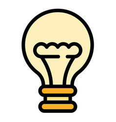 Bulb Smart Lightbulb Icon Flat