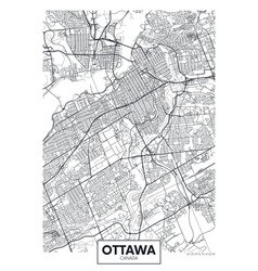 City Map Ottawa Travel Poster Design