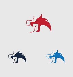 Dragon Icon Design Logo Template