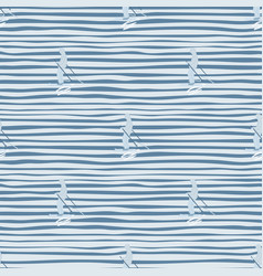 Seamless Pattern Of Skier