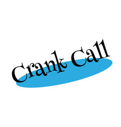 Crank Call Rubber Stamp