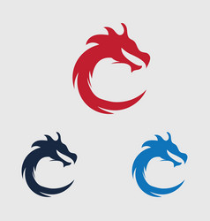 Dragon Icon Design Logo Template