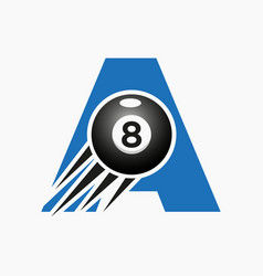 Letter A Billiards Or Pool Logo Design