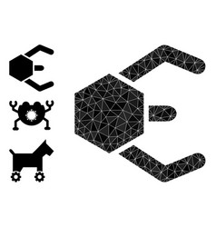 Polygonal Microrobot Icon And Bonus Icons