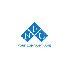 Nfc Letter Logo Design On White Background