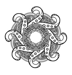 Abstract Gothic Mandala With Celtic Tracery