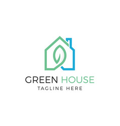 Green House Logo Design Eco House Logo Icon