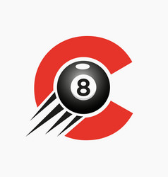 Letter C Billiards Or Pool Logo Design