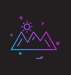 Mountians Icon Design