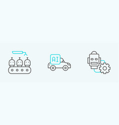 Set Line Robot Setting Industrial Production Of