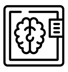 Brain Mri Image Icon Outline Health