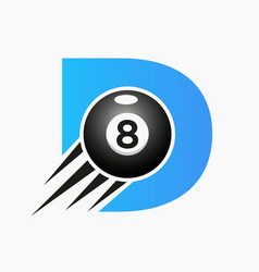 Letter D Billiards Or Pool Logo Design