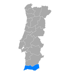 Map Faro In Portugal