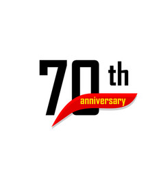 70th Anniversary Abstract Logo Seventy