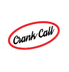 Crank Call Rubber Stamp