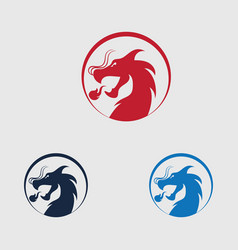 Dragon Icon Design Logo Template