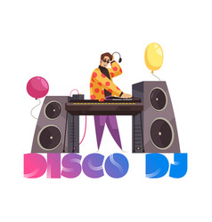 Dj Playing Disco Composition