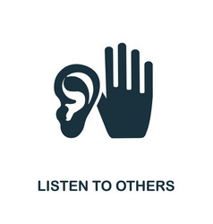 Listen To Others Icon Simple Element From Social