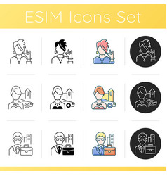 Social Status Icons Set