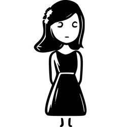 Bridesmaid - Minimalist And Simple Silhouette