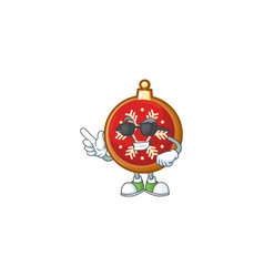 Super Cool Red Christmas Ball Character Wearing