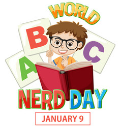 World Nerd Day Banner Design