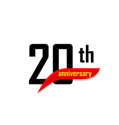 20th Anniversary Abstract Logo Twenty