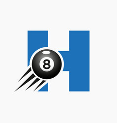 Letter H Billiards Or Pool Logo Design