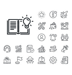 Product Knowledge Line Icon Education Process