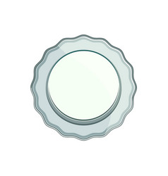 Circle Plate White Cartoon