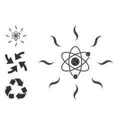 Lowpoly Quantum Radiation Icon And Bonus