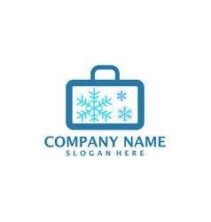 Winter Suitcase Logo Design