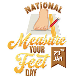 National Measure Your Feet Day Banner Design