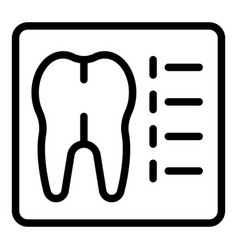 Tooth Care Icon Outline Medical Xray