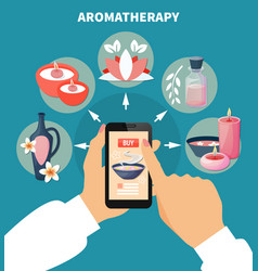 Aromatherapy Online Menu Flat Poster