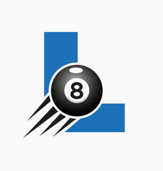 Letter L Billiards Or Pool Logo Design