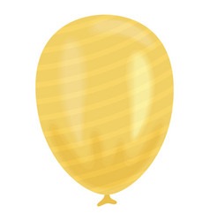 Yellow Striped Balloon Helium