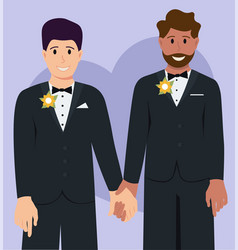 Lgbtq Gay Wedding Of Two Men