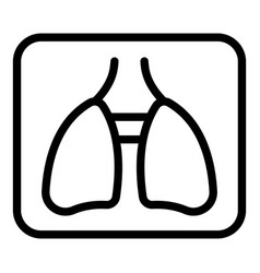 Mri Lungs Icon Outline Bone Equipment