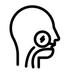 Olfactory System Icon Outline Style