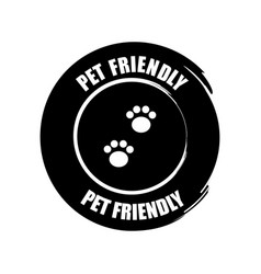 Pet Friendly Lable Dog Logo Paw Print