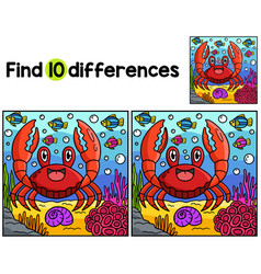 Red Jamaican Crab Animal Find The Differences