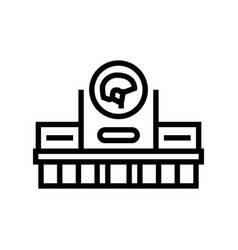 Commissary Shop Line Icon