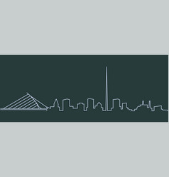 Dublin Single Line Skyline