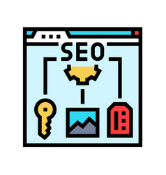 On Page Seo Color Icon