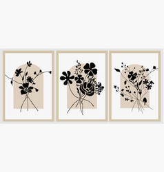 Set Of Boho Aesthetic Botanical Wall Arts